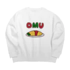 旻天堂(旧 ゆうれい星)のOMU OMU (余白有りVer.) Big Crew Neck Sweatshirt