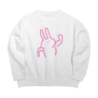 チャッピーやさんのマッチョウサギ Big Crew Neck Sweatshirt