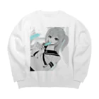 loveclonesのICE POP アイスバー エロポップ Big Crew Neck Sweatshirt