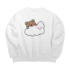 りゃあのくもり のち くま Big Crew Neck Sweatshirt