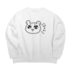 ぴグマちゃんのお店のぴえんなクマ（ウサギかもしれない） Big Crew Neck Sweatshirt