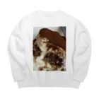 神戸英雄斗のティラMs.食べたい Big Crew Neck Sweatshirt