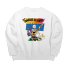 CHIHUAHUAの自慢のともだチワワ Big Crew Neck Sweatshirt