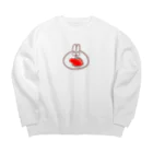 ぷこぷこぺんぺんのびっくりウサギ Big Crew Neck Sweatshirt