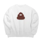 ぷこぷこぺんぺんのクレイジーうんち Big Crew Neck Sweatshirt