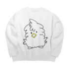 ＋Γ(gamma)のモケちゃん 喜び Big Crew Neck Sweatshirt