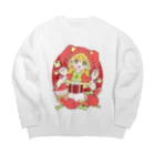 かわいいもののおみせ　いそぎんちゃくのうさぎリンゴ赤ずきんちゃん Big Crew Neck Sweatshirt