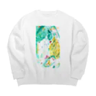 yutu00(ゆつぜろぜろ)の妖精 Big Crew Neck Sweatshirt