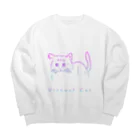 バーチャルねこ屋のNeon Virtual Cat ビッグシルエットスウェット