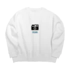 サ!!のカメラ Big Crew Neck Sweatshirt