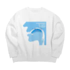 𝔹子のフランス語　発音記号　IPA Big Crew Neck Sweatshirt