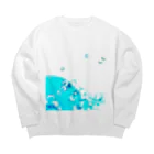 NagamiPoppyのラムネ Big Crew Neck Sweatshirt