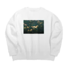 お野菜スキの花 Big Crew Neck Sweatshirt