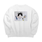 botan---のマイダーリン Big Crew Neck Sweatshirt