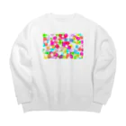 ゆるいおみせのばんそうこう Big Crew Neck Sweatshirt