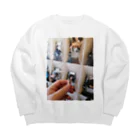 5392networkの昨日の吸い残し Big Crew Neck Sweatshirt