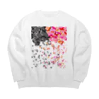 nyanchu08023のブラックペッパーとヒマラヤ岩塩 Big Crew Neck Sweatshirt