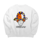 くまミイラ工房の【くまミイラ】ファラオバージョン Big Crew Neck Sweatshirt