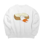 くらきち ONLINE SHOPのねこタイツとパン Big Crew Neck Sweatshirt