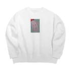 幾瀬陽七乃@お仕事募集中の手の甲 Big Crew Neck Sweatshirt