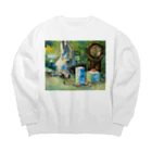 エソラコトの牛骨タイム Big Crew Neck Sweatshirt