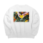 haruri❁のamour Big Crew Neck Sweatshirt