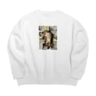 2654の仔猫のtiro  Big Crew Neck Sweatshirt