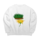 PROPPYの野に作けなげ Big Crew Neck Sweatshirt