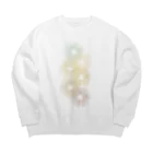 思う屋のトゲトゲなのかフワフワなのか Big Crew Neck Sweatshirt