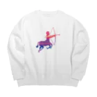 chicodeza by suzuriのカラフルなサジタリウス Big Crew Neck Sweatshirt