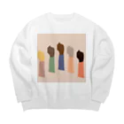 tkehrkのBlack Lives Matter illustration Big Crew Neck Sweatshirt