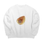 おおかみぴえろのくまのチョココロネ Big Crew Neck Sweatshirt