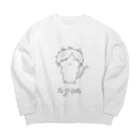 TERUAKIのてるねこ Big Crew Neck Sweatshirt