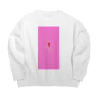 なでしこ@デザインのピンク！いちご飴×とろける♡いちごチョコ Big Crew Neck Sweatshirt