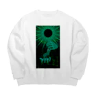 麟暁法師の翠環日食 Big Crew Neck Sweatshirt