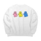 ムエックネのオバケ Big Crew Neck Sweatshirt