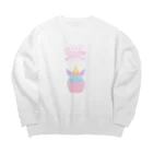 milk❤︎candyのDreamy Cap Cake  (色展開あり） Big Crew Neck Sweatshirt