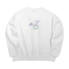 ついでにこれものおふとんだいすき Big Crew Neck Sweatshirt