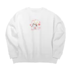 遥ん/犬顔絵　のシーズーちゃん Big Crew Neck Sweatshirt