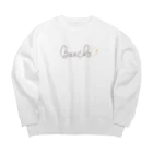 雛乃の文鳥グッズ屋さんの文鳥さんのロゴグッズ Big Crew Neck Sweatshirt