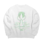 おとぼけ姉さんSHOPの頭チリチリ考えられない君(2) Big Crew Neck Sweatshirt