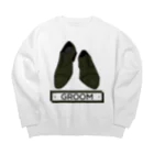 ペアTシャツ屋のシバヤさんのペア(GROOM)シューズ_グリーン Big Crew Neck Sweatshirt