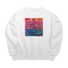 カヨラボ　スズリショップの珊瑚礁／カヨサトーTX Big Crew Neck Sweatshirt