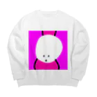 緋彩なるの逆さボウリン君 Big Crew Neck Sweatshirt