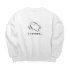 usagino shopのうさぎやめた。（耳まくら） Big Crew Neck Sweatshirt