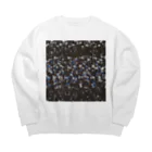 カヨラボ　スズリショップの雪と蒼／カヨサトーTX Big Crew Neck Sweatshirt