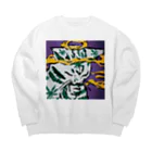 てゃんのネコ吸い Big Crew Neck Sweatshirt