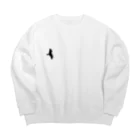 ぱふんうにのとり Big Crew Neck Sweatshirt