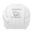 毎日ころりんのスフィンクスのご機嫌 Big Crew Neck Sweatshirt