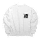 QB🦖の真剣 Big Crew Neck Sweatshirt